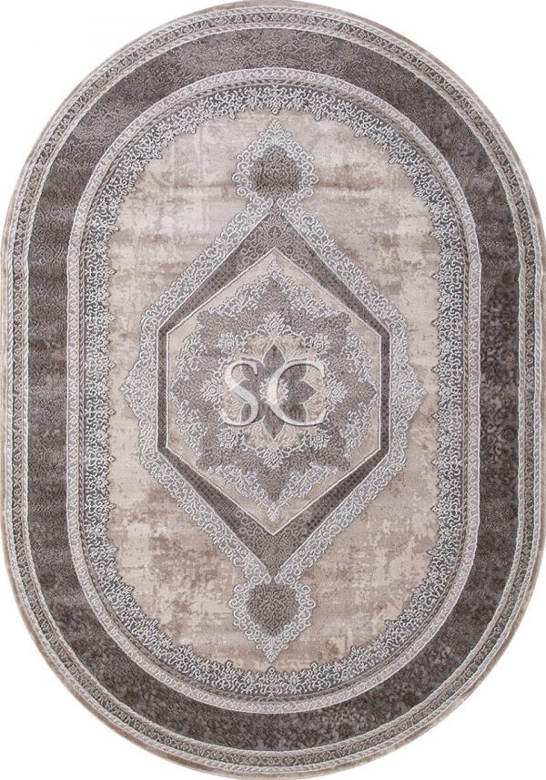 Ковер Armina 04037 grey/brown овал